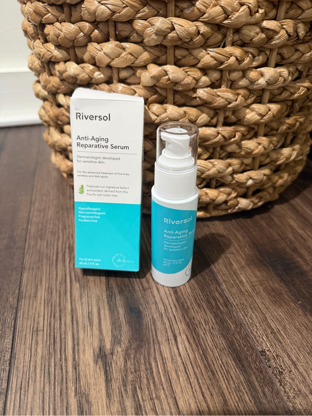 Riversol Anti-Aging Reparative Serum 60mL New Expires 7/28